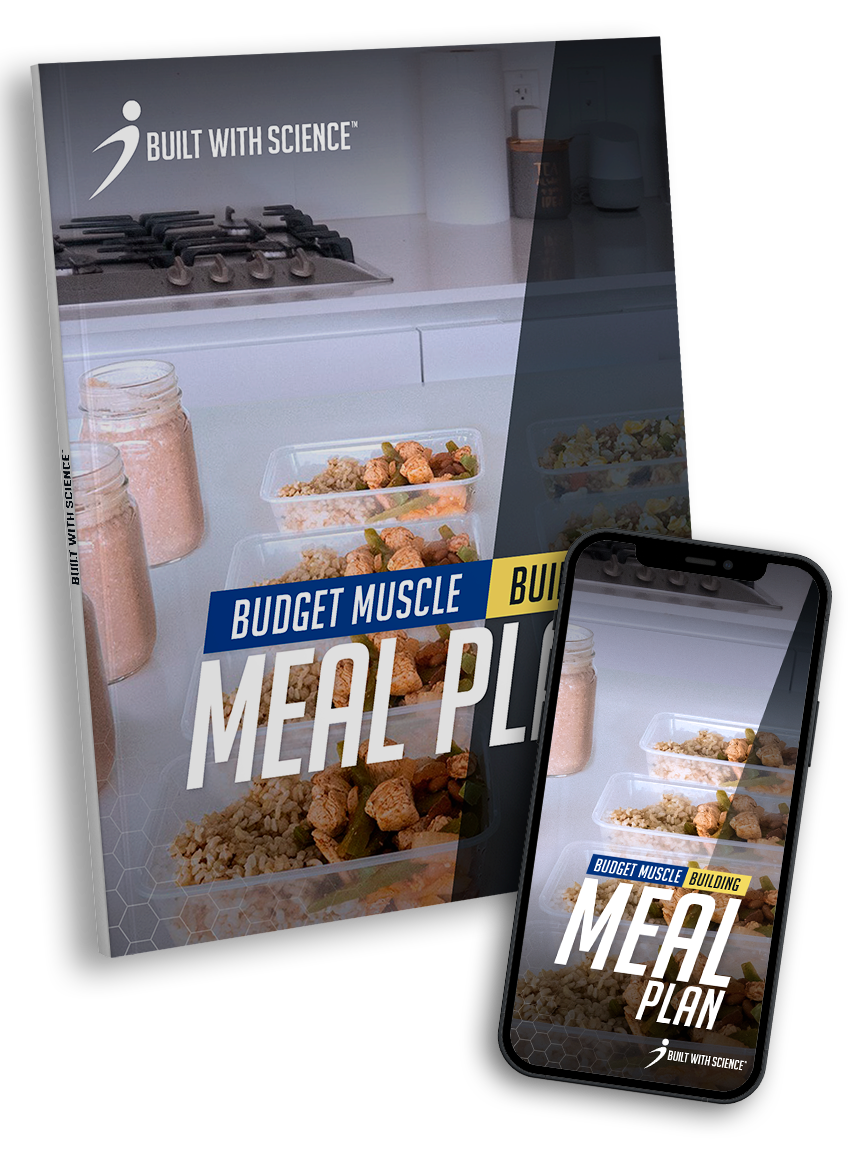BWS - Budget Muscle Building Meal Plan_mockup-cover-plus-smartphone